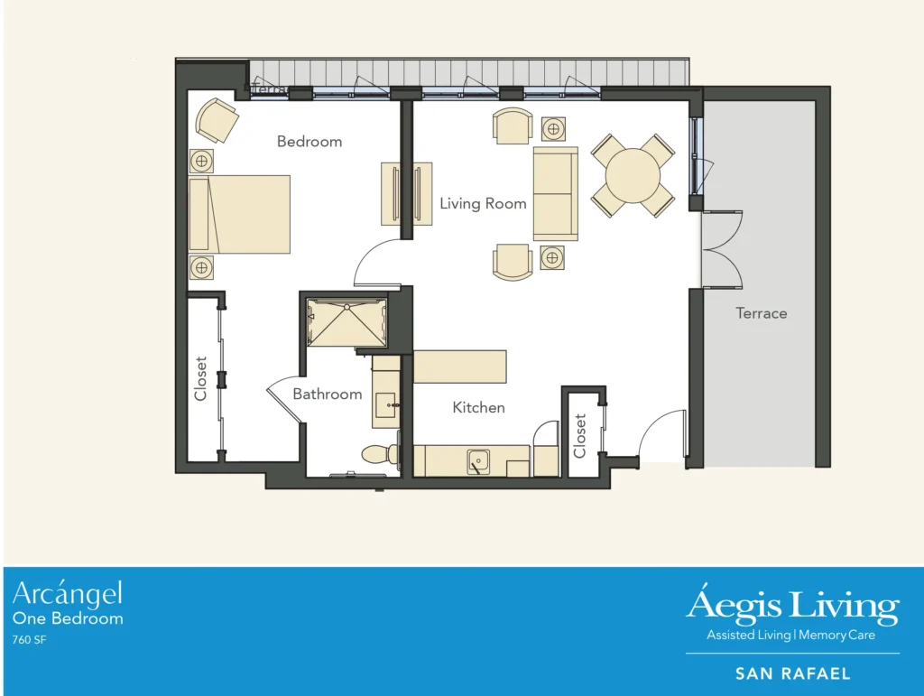 san rafael one bedroom floor plan