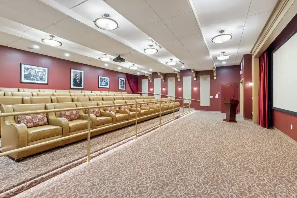 in facility movie theater