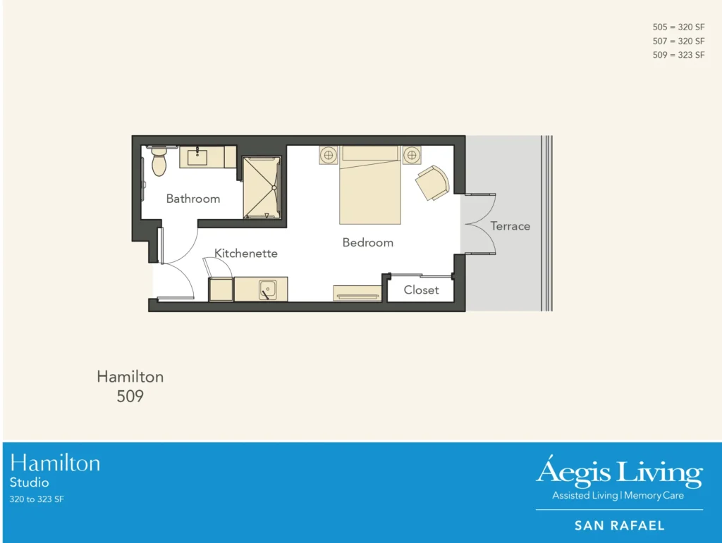 studio apartment floorplan