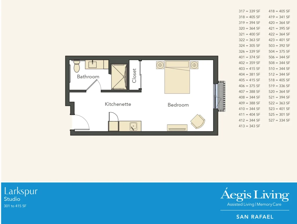 studio apartment floorplan