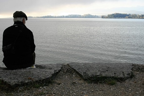 sitting on bulkward looking at water