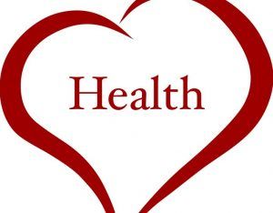 a heart with the word health inside it