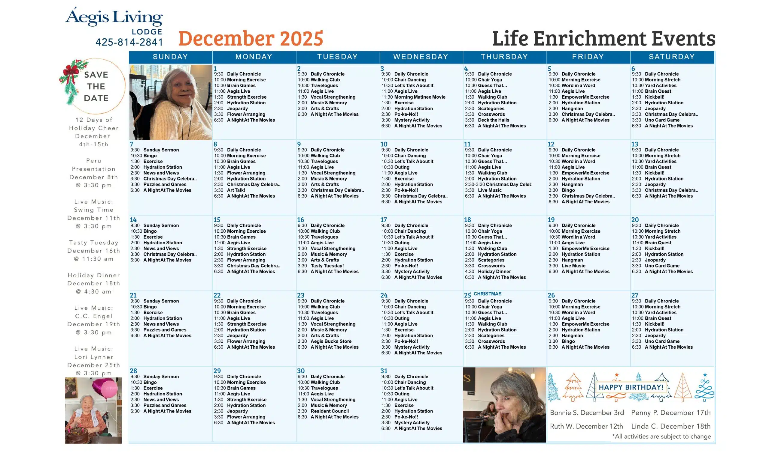 Activity Calendar Image