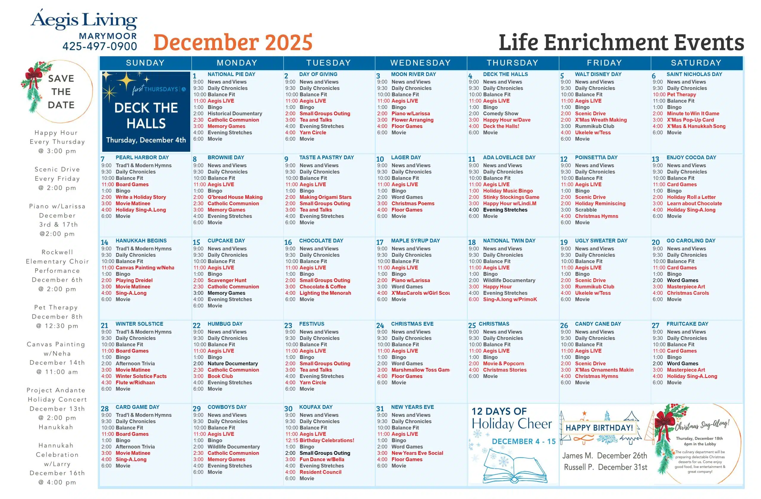 Activity Calendar Image