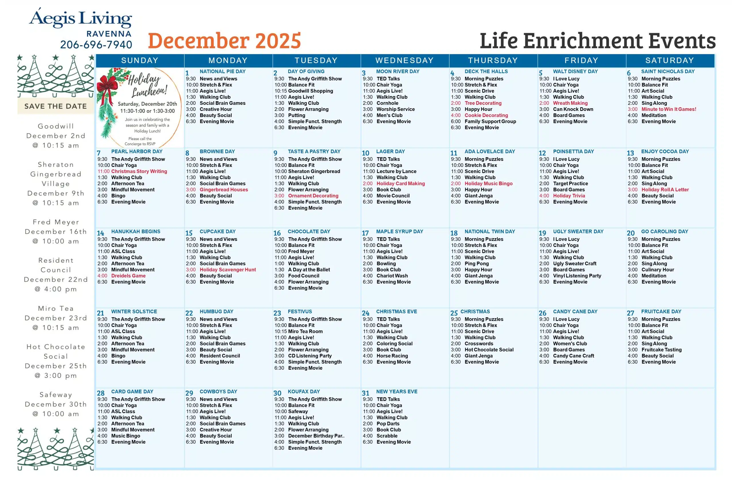 Activity Calendar Image