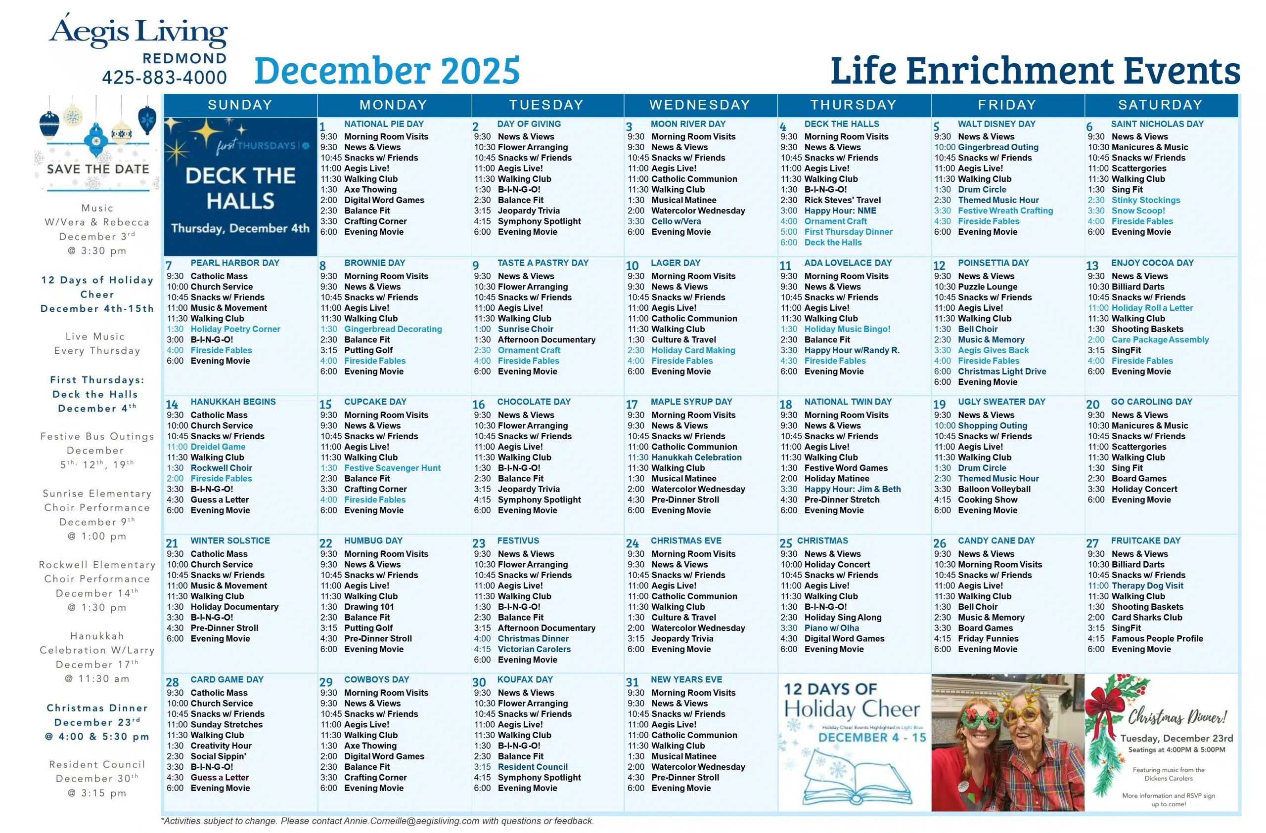 Activity Calendar Image