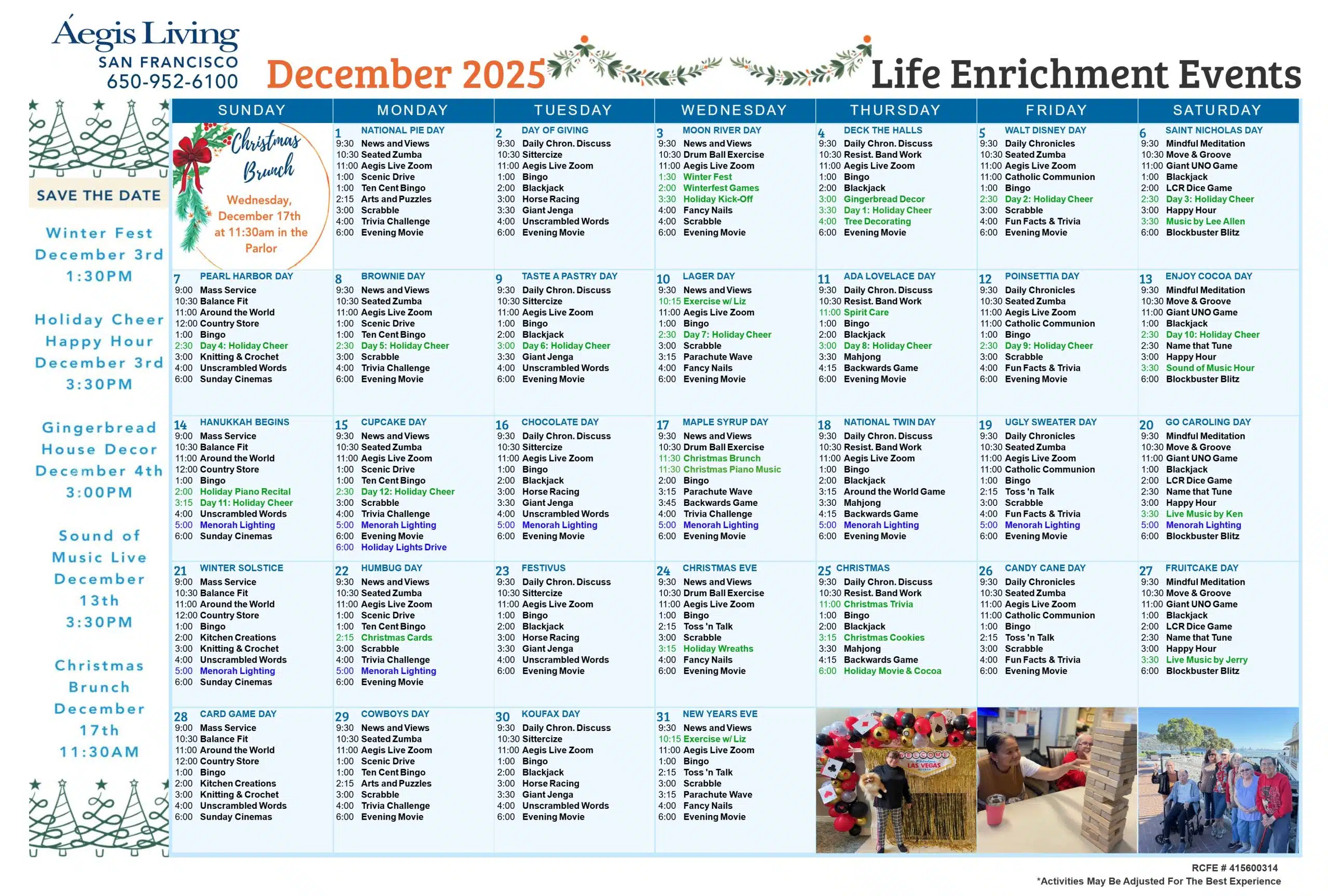 Activity Calendar Image