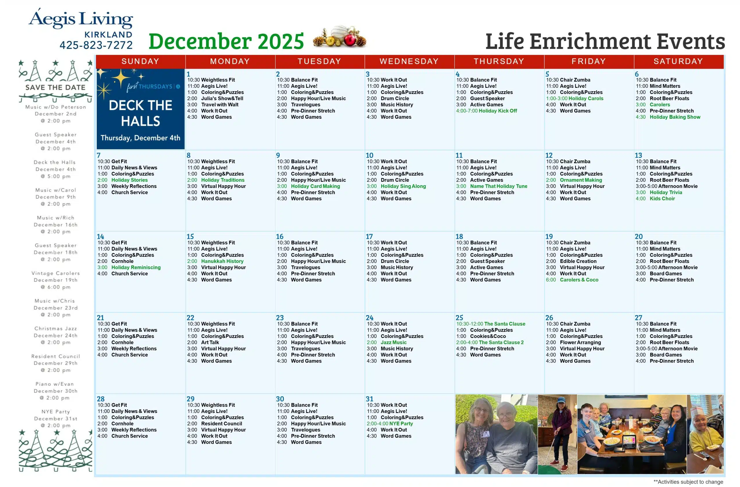Activity Calendar Image